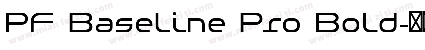 PF Baseline Pro Bold字体转换